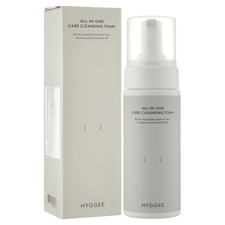 HYGGEE All-In-One Care Cleansing Foam	 Универсальная кислородная пенка для умывания с берёзовым соком 