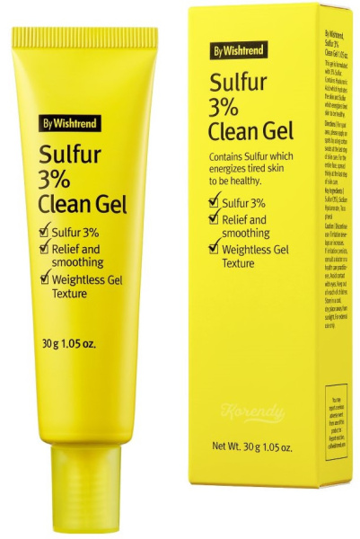 By Wishtrend Sulfur 3% Clean Gel	 Гель для локального применения 