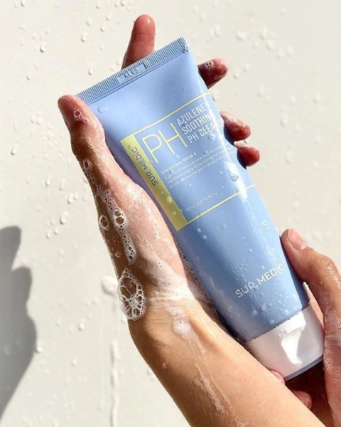 SUR.MEDIC+ Azulene Soothing pH Cleanser Успокаивающий гель для умывания с азуленом и церамидами