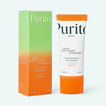 Purito Seoul Daily Soft Touch Sunscreen SPF50+ PA++++  Легкий солнцезащитный крем на фильтрах нового поколения