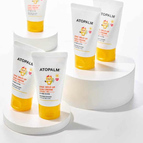Atopalm Zinc Mild Up Sun Cream SPF50+ PA++++ Минеральный солнцезащитный крем для детей